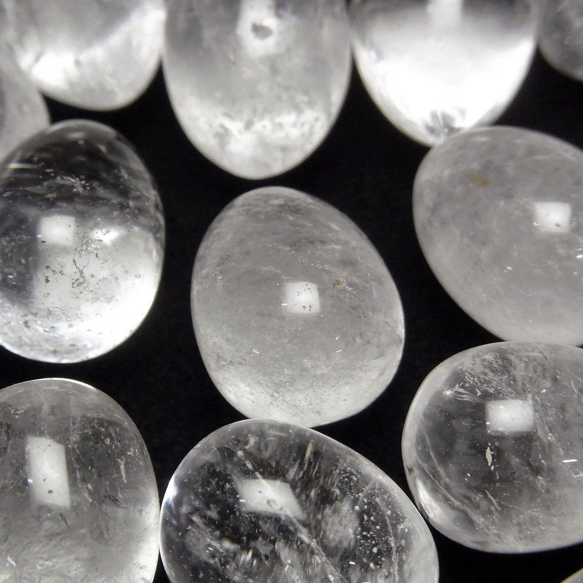 Œuf Quartz Cristal AA+ 18x13mm 3pcs