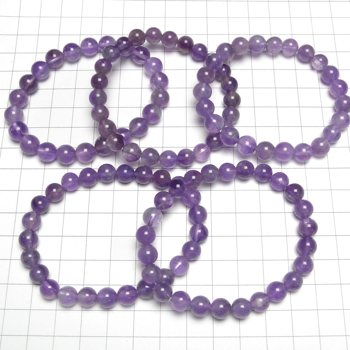 Amethyst AA Round 8mm Bracelet