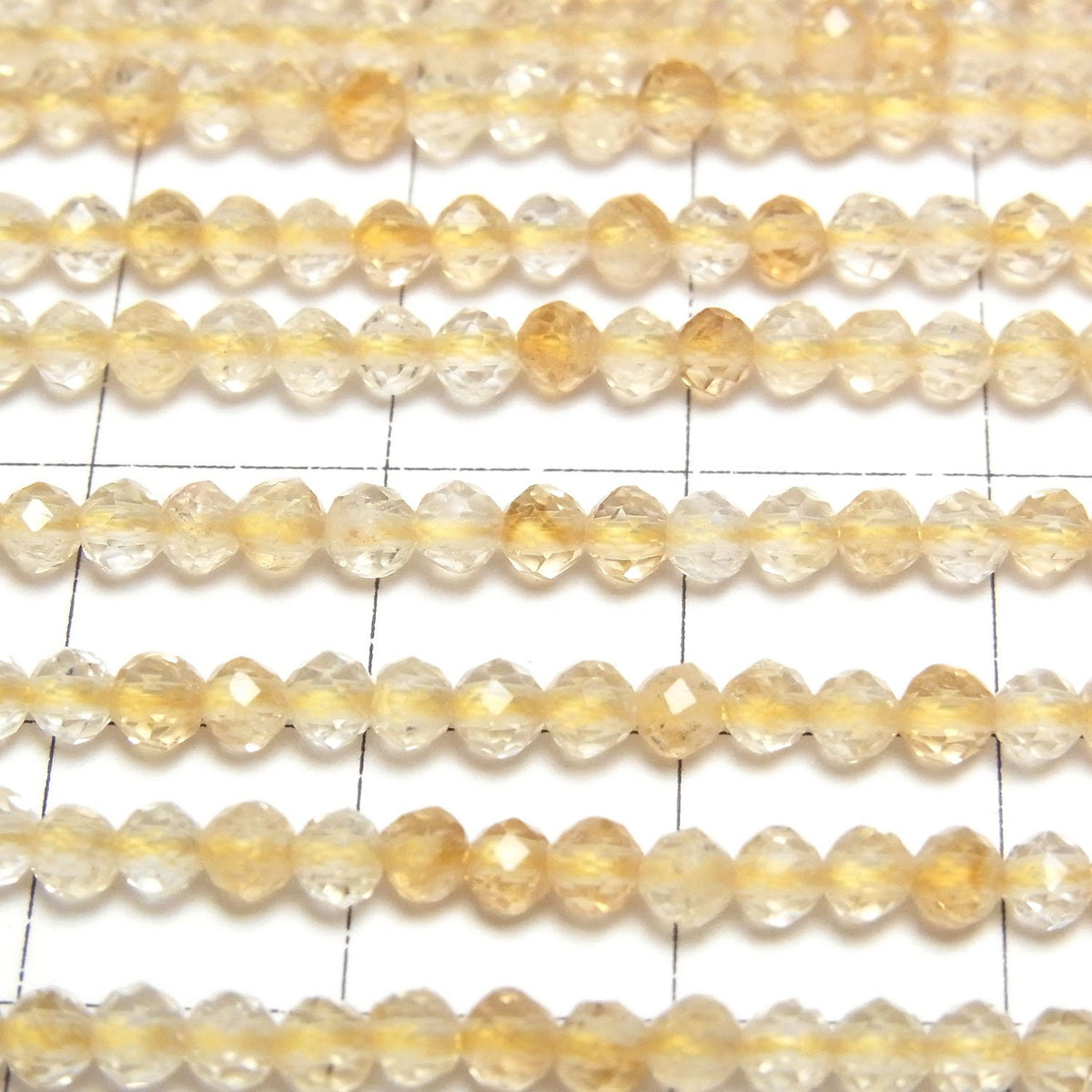 High Quality! Citrine AA+ Faceted Round 3mm 1strand beads (aprx.15inch/37cm)