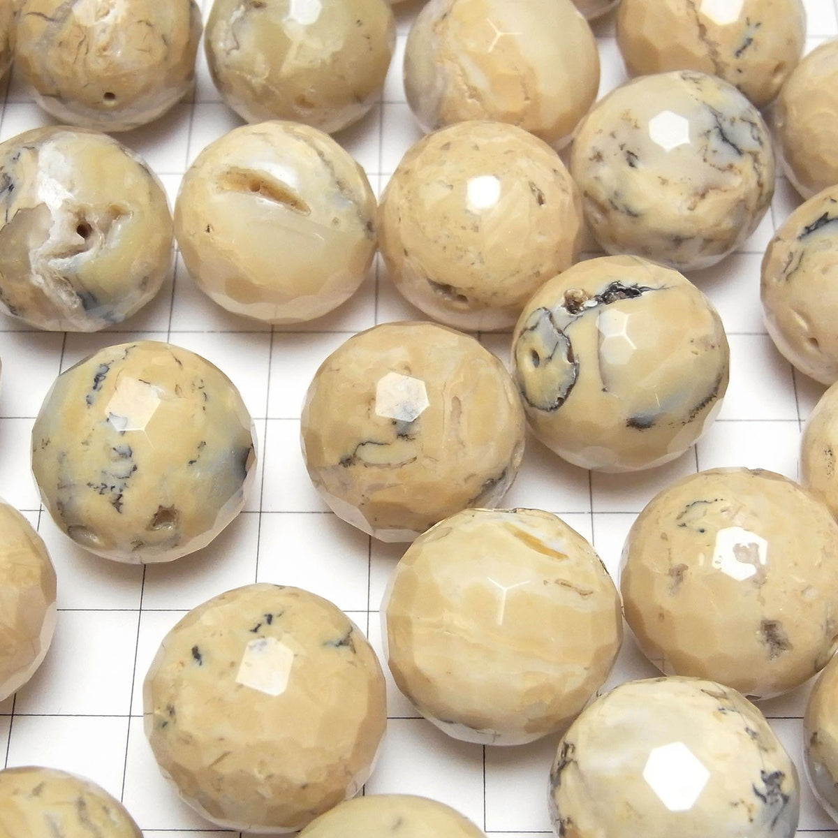 非洲蛋白石 128切面圓珠 20mm 5顆