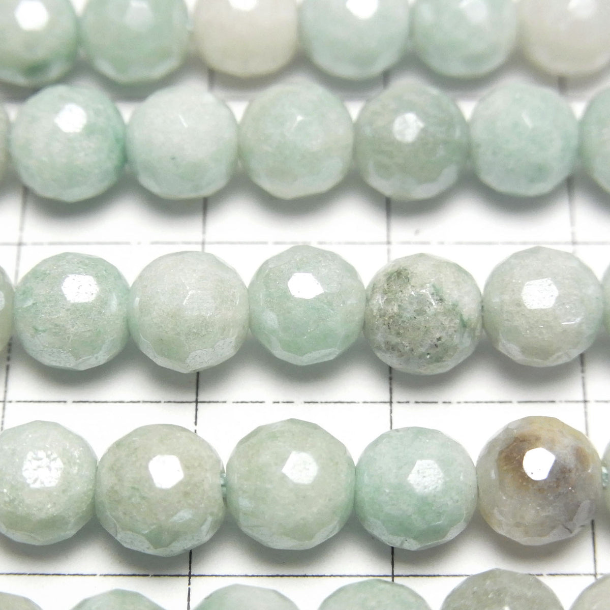 Mix Amazonite AA+ 128 Faceted Round 6mm Coated 1strand beads (aprx.15inch/36cm)