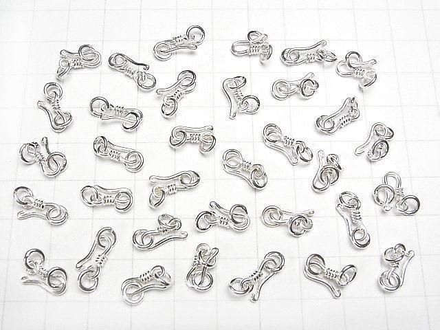 925 純銀 U 型扣附開口圈 11x5mm 白色 1 個