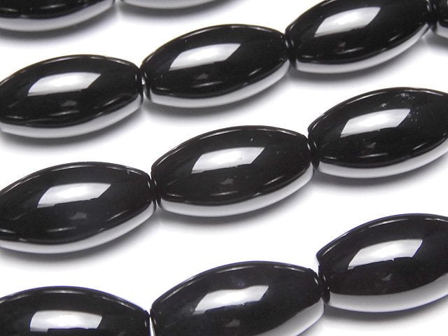 Onyx AAA Rice 22x12x12mm half or 1strand beads (aprx.14inch/34cm)