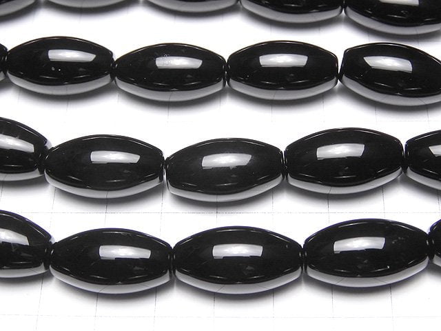 Onyx AAA Rice 22x12x12mm half or 1strand beads (aprx.14inch/34cm)