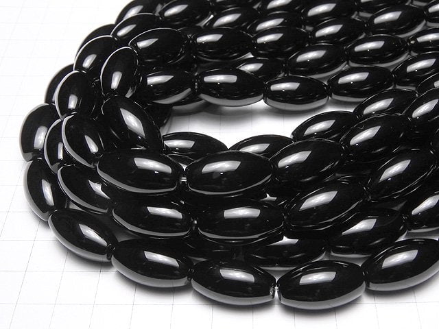 Onyx AAA Rice 22x12x12mm half or 1strand beads (aprx.14inch/34cm)