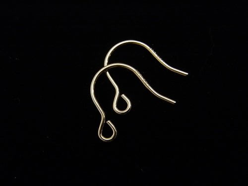 14KGF Earwire 12x12mm 1pair
