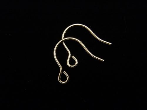 14KGF Earwire 12x12mm 1pair