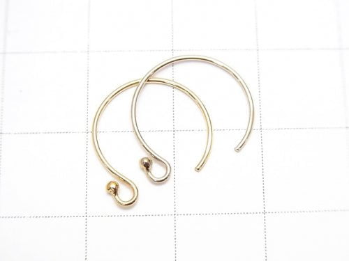 14KGF Earwire 14x13mm 1pair