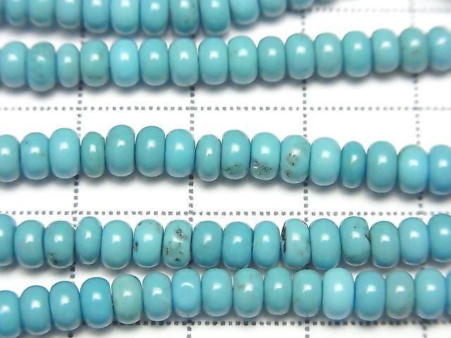 Magnesite Turquoise Rondelle 4x4x2mm 1 fil perles (environ 15 pouces/38 cm)