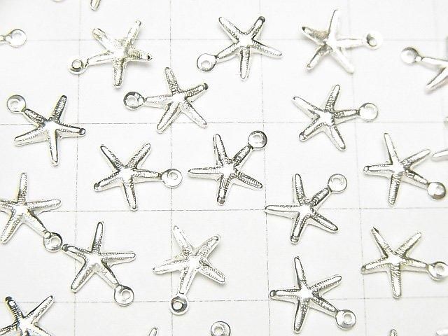925純銀吊飾 9x8mm 海星 (3個)