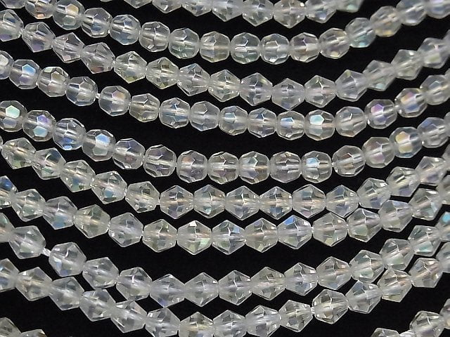 Aqua Kristall 16 facettierte 6mm halb oder 1 strang Perlen (ca. 15 Zoll / 38 cm)