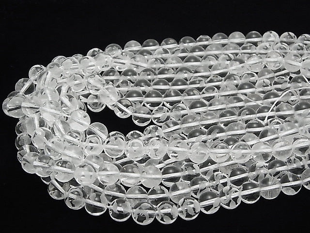 Rose Carving! Crystal Quartz AAA Round 10 mm 1/4 or 1strand beads (aprx.15 inch / 37 cm)