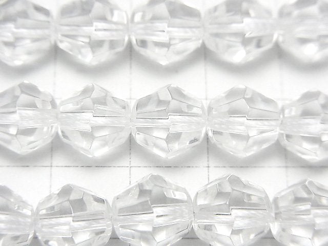 Crystal Quartz AAA 16Faceted 10mm half or 1strand beads (aprx.15inch/38cm)