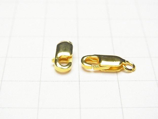 925純銀龍蝦扣(帶開口圈)8mm、10mm、12mm、14mm 18KGP 1個