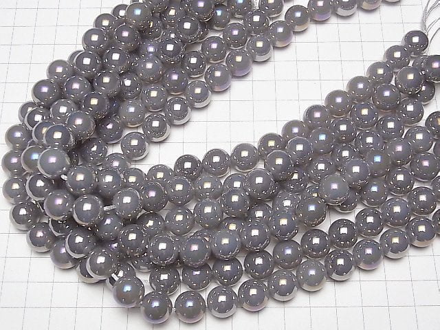 1strand $9.79! Flash, gray Onyx Round 12mm 1strand beads (aprx.14inch / 35cm)