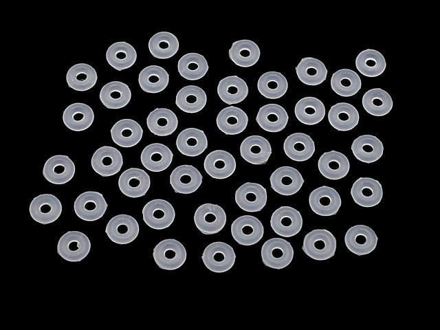 100 pièces 4,79 $ ! Bague en silicone (protection en pierre) 3 x 3 x 1 mm transparent 100 pièces