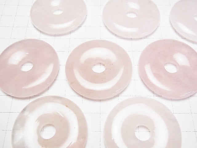Rosenquarz AA++ Münze (Donut) 40x40mm 1 Stück
