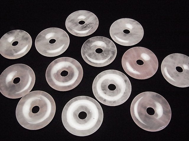 Rosenquarz AA++ Münze (Donut) 40x40mm 1 Stück
