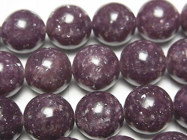 Lepidolite AAA Round 14mm 1/4 or 1strand beads (aprx.15inch/38cm)