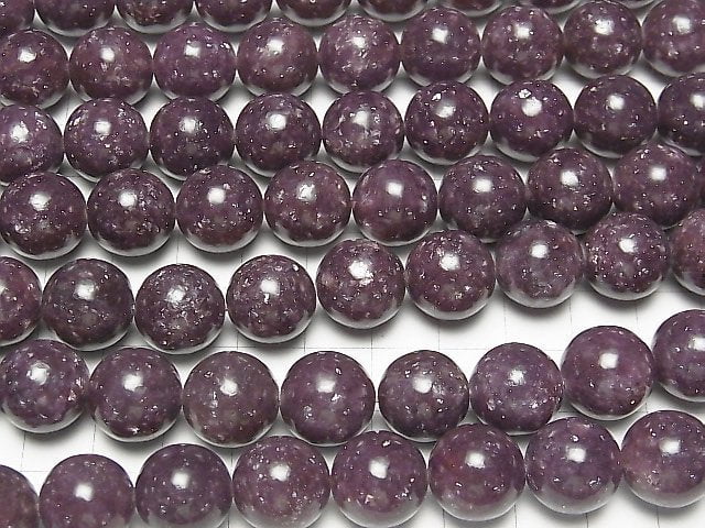 Lepidolite AAA Round 14mm 1/4 or 1strand beads (aprx.15inch/38cm)