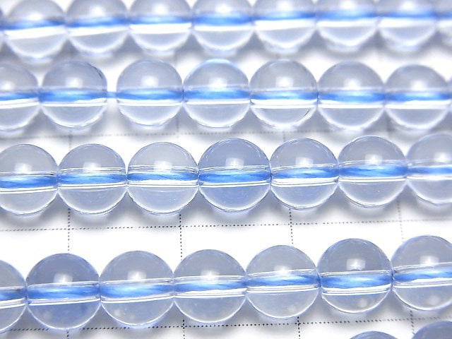 藍石英圓珠 6mm 一串(約15英吋/37公分)