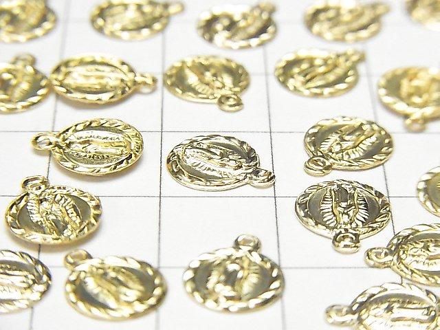 14KGF Charm 10x8,5mm Wundermedaille 1Stück