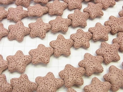 1strand $4.79! Pink color Lava star 20x20x7mm 1strand beads (aprx.13inch / 32cm)