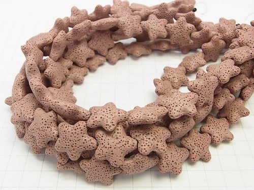 1strand $4.79! Pink color Lava star 20x20x7mm 1strand beads (aprx.13inch / 32cm)