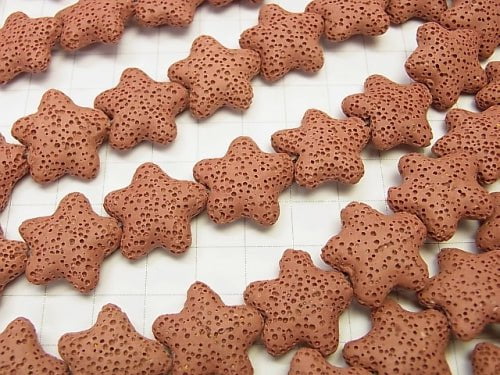 1strand $4.79! Red color Lava star 20x20x7mm 1strand beads (aprx.13inch / 32cm)