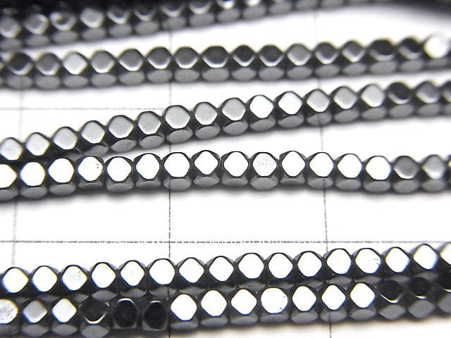 Hämatit Würfel Form 2x2mm x2mm 1strang Perlen (ca. 15 Zoll / 38 cm)