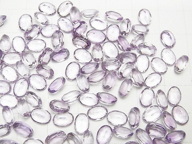 Hochwertiger rosa Amethyst AAA lose Steine oval facettiert 7x5x3mm 5 Stück