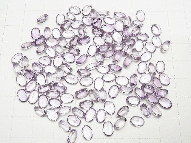 Hochwertiger rosa Amethyst AAA lose Steine oval facettiert 7x5x3mm 5 Stück