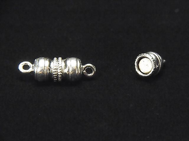 Fermoir magnétique Argent 925 18x6x6mm 1 paire (2 pièces)