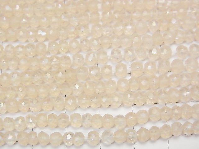 1Strang 11,79 $! Kristall AAA facettierte Knopf-Rondelle AB-Beschichtung 1Strang Perlen (ca. 12 Zoll / 30 cm)