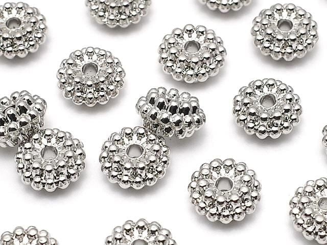 金屬零件 墊片 7x7x4mm 銀色 10個