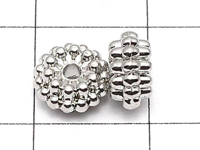 金屬零件 墊片 7x7x4mm 銀色 10個
