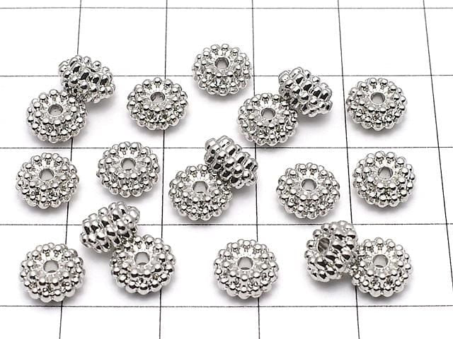 金屬零件 墊片 7x7x4mm 銀色 10個