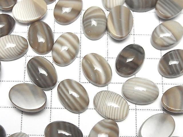 Polnischer Feuerstein ovaler Cabochon 14x10mm 2 Stück