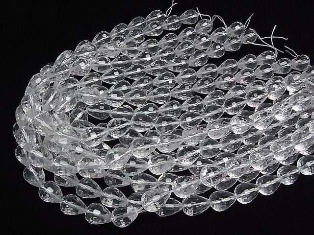 Kristall AAA- Vertikales Loch Facettierter Tropfen 16x12x12mm 1/4 oder 1strang Perlen (ca. 15 Zoll / 36 cm)