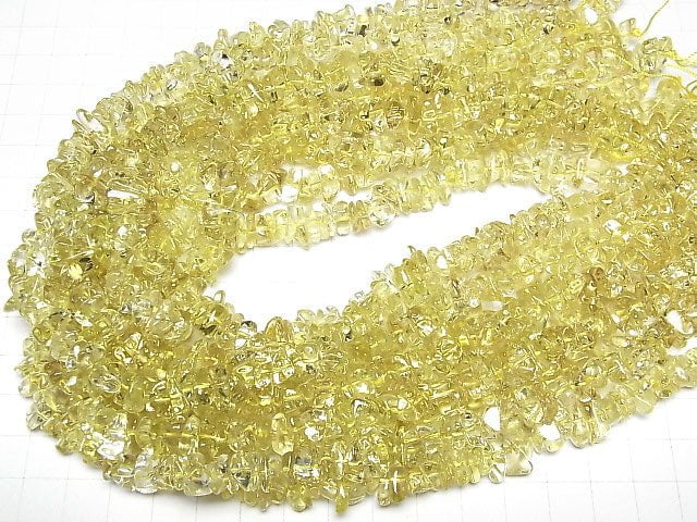 Zitronenquarz AAA Chips (Kleine Nugget) halb oder 1strang Perlen (ca. 15 Zoll / 37 cm)
