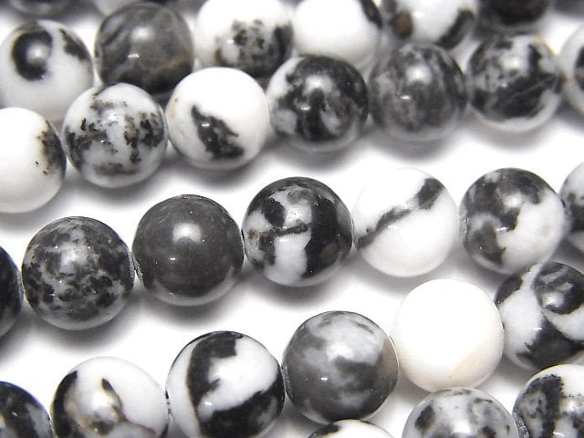 Zebra-Jaspis Runde 8.5mm 1 Strang Perlen (ca. 15 Zoll / 36 cm)