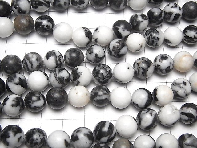 Zebra-Jaspis Runde 10mm 1 Strang Perlen (ca. 15 Zoll / 37 cm)