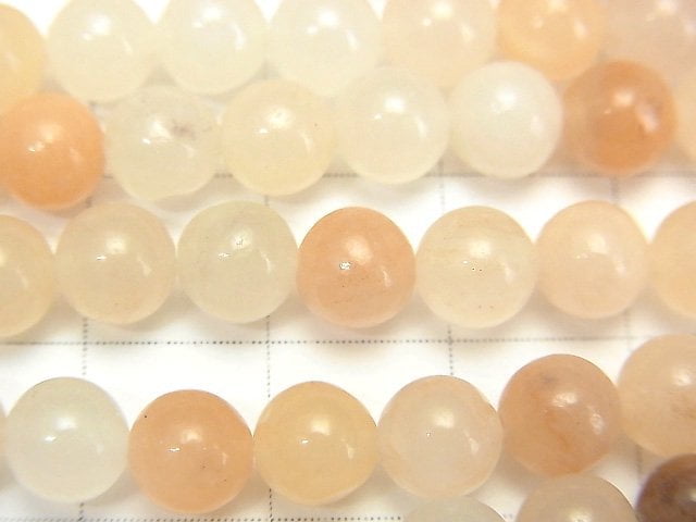 Pink Orange Aventurin AA ++ Runde 6mm 1 Strang Perlen (ca. 15 Zoll / 37 cm)