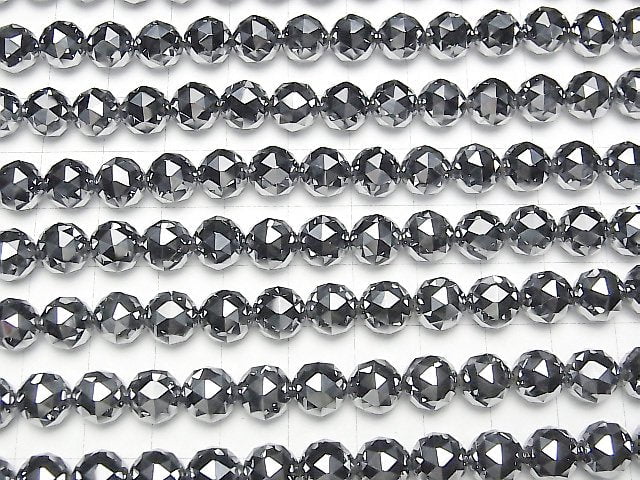 Hochwertig! Terahertz Dreieck facettierte Runde 8mm 1 Strang Perlen (ca. 15 Zoll / 38 cm)