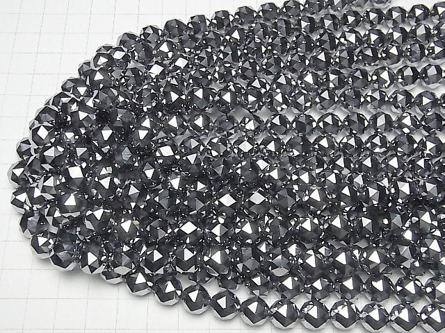 Hochwertig! Terahertz Dreieck facettierte Runde 10mm halbe oder 1 Strang Perlen (ca. 15 Zoll / 36 cm)