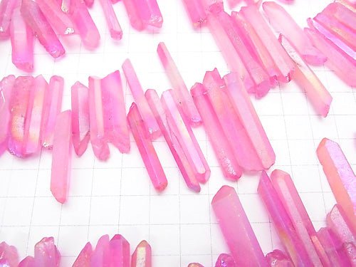 1 Strang 12,99 $! Kristall Natürlicher Punkt Schnitt Metallische Beschichtung Pink 1 Strang Perlen (ca. 15 Zoll / 36 cm)