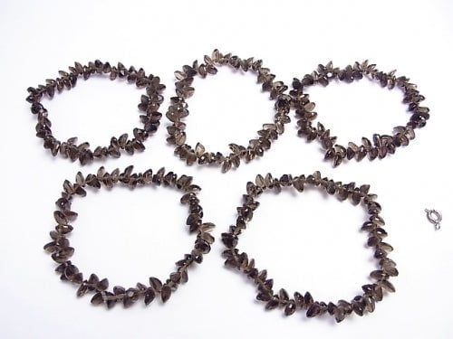 High Quality! Smoky Quartz AAA Oval Faceted 7x5mm 1/4strands -Bracelet