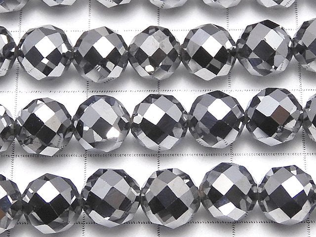 Hohe Qualität! Terahertz 64Facettierte Rund 8mm 1Strang Perlen (ca. 15 Zoll/36 cm)