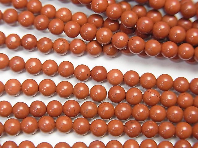 Red Jasper AAA Round 3mm(aprx.15inch / 38cm) |#107047303
