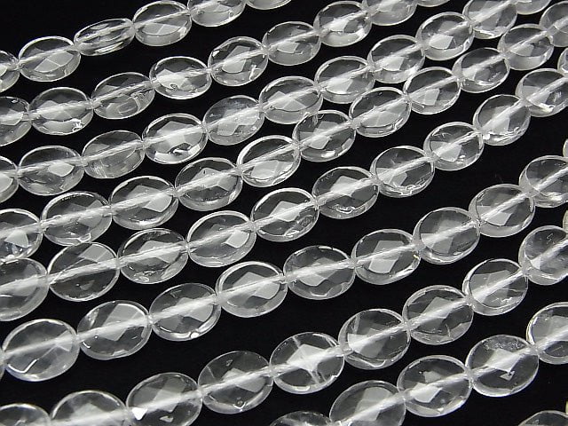 Kristall AA++ facettierte Oval 10x8x4mm halbe oder 1 Strang Perlen (ca. 15 Zoll / 37 cm)